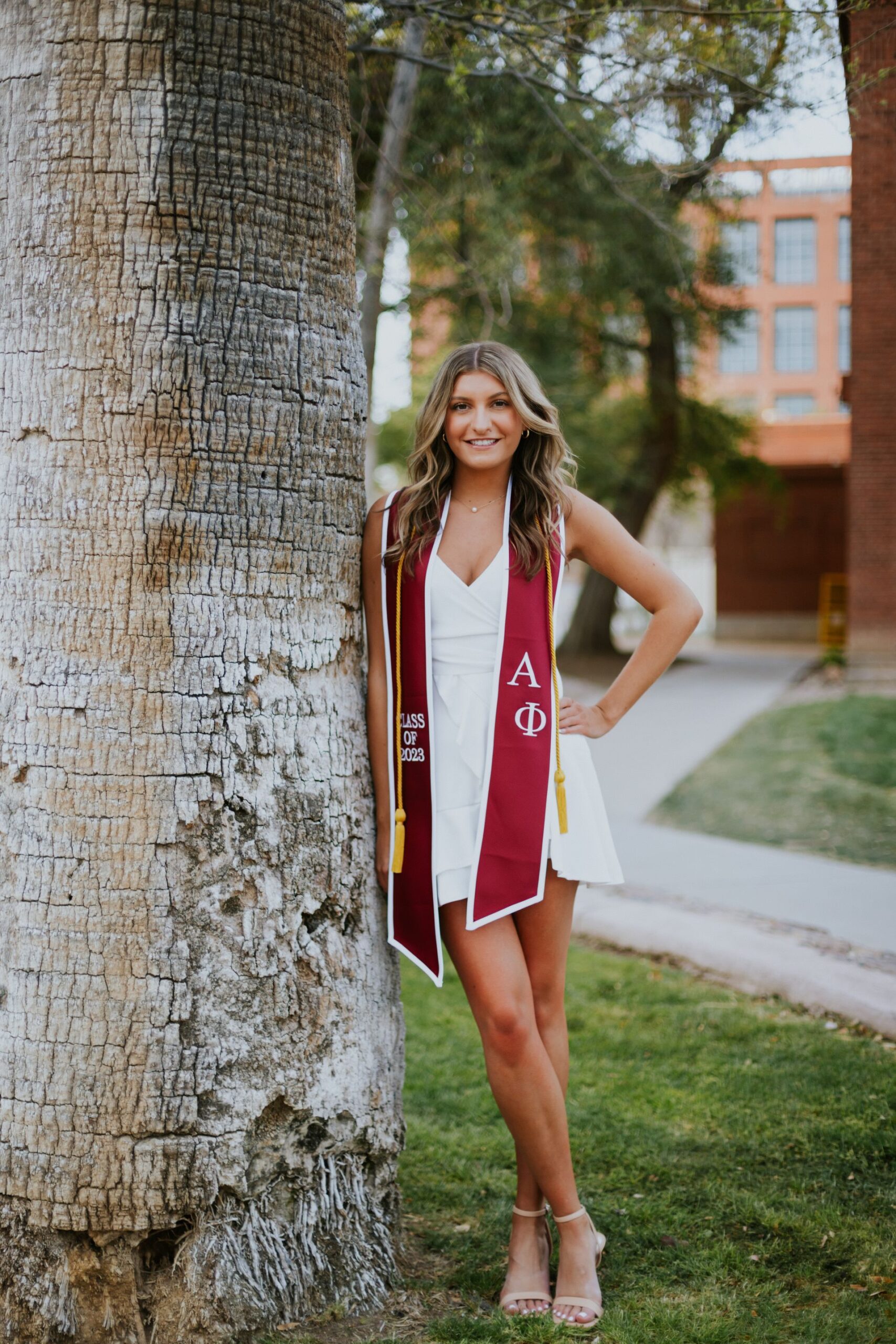 Portrait of Karmen in University Graduation Garments